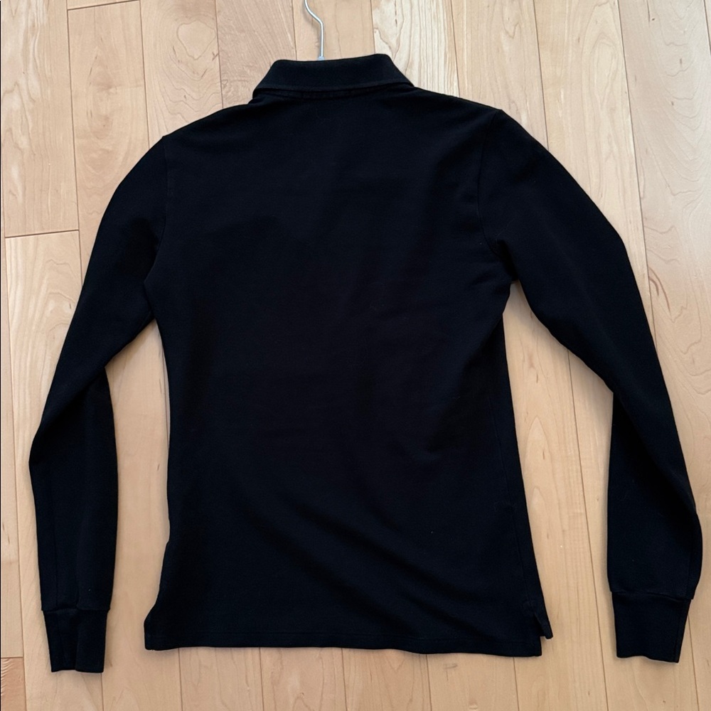 BLACK long sleeved  POLO Ralph Lauren polo 👕 shirt in EUC - Picture 5 of 6
